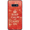 Keep Calm and Carry On Distressed Galaxy S10e Skin