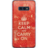 Keep Calm and Carry On Distressed Galaxy S10e Skin