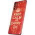 Keep Calm and Carry On Distressed Galaxy S20 Fan Edition Skin