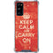 Keep Calm and Carry On Distressed Galaxy S20 FE Clear Case