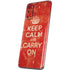 Keep Calm and Carry On Distressed Galaxy S20 Skin