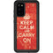 Keep Calm and Carry On Distressed Galaxy S20 Waterproof Case