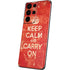 Keep Calm and Carry On Distressed Galaxy S21 Ultra 5G Skin