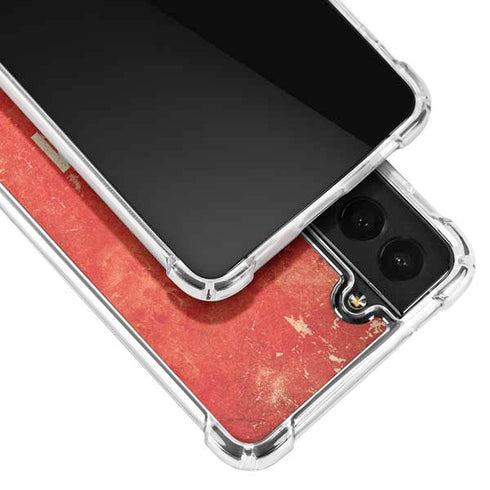 Keep Calm and Carry On Distressed Galaxy S22 Clear Case