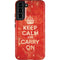 Keep Calm and Carry On Distressed Galaxy S22 Plus Pro Case