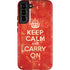 Keep Calm and Carry On Distressed Galaxy S22 Plus Pro Case