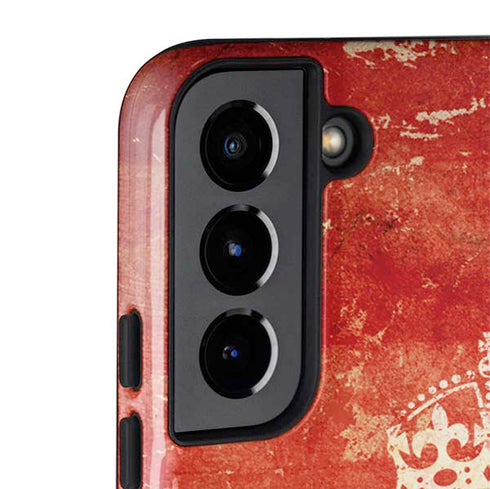 Keep Calm and Carry On Distressed Galaxy S22 Plus Pro Case