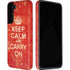 Keep Calm and Carry On Distressed Galaxy S22 Plus Pro Case