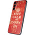Keep Calm and Carry On Distressed Galaxy S22 Plus Skin