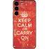 Keep Calm and Carry On Distressed Galaxy S22 Skin