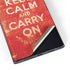 Keep Calm and Carry On Distressed Galaxy S22 Ultra Skin
