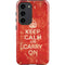 Keep Calm and Carry On Distressed Galaxy S23 Pro Case