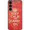 Keep Calm and Carry On Distressed Galaxy S23 Skin