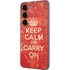 Keep Calm and Carry On Distressed Galaxy S23 Skin