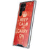 Keep Calm and Carry On Distressed Galaxy S24 Ultra Clear Case