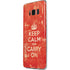 Keep Calm and Carry On Distressed Galaxy S8 Plus Skin