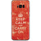 Keep Calm and Carry On Distressed Galaxy S8 Skin