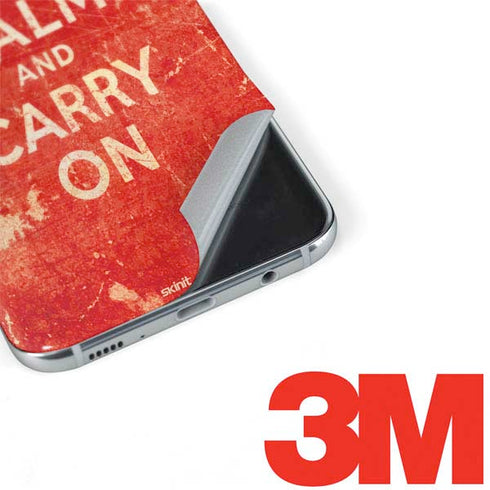 Keep Calm and Carry On Distressed Galaxy S8 Skin