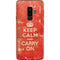 Keep Calm and Carry On Distressed Galaxy S9 Plus Skin