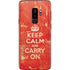 Keep Calm and Carry On Distressed Galaxy S9 Plus Skin