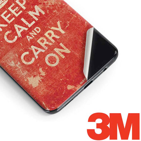 Keep Calm and Carry On Distressed Galaxy S9 Plus Skin