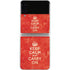 Keep Calm and Carry On Distressed Galaxy Z Flip4 5G Skin