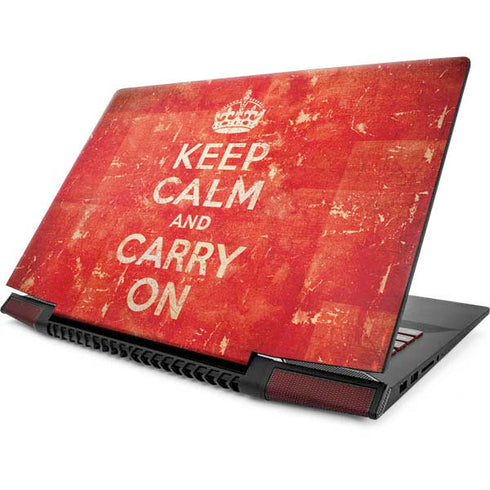 Keep Calm and Carry On Distressed Lenovo IdeaPad Skin