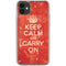 Keep Calm and Carry On Distressed iPhone 11 Clear Case
