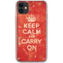 Keep Calm and Carry On Distressed iPhone 11 Clear Case