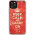 Keep Calm and Carry On Distressed iPhone 11 Pro Clear Case