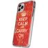 Keep Calm and Carry On Distressed iPhone 11 Pro Clear Case