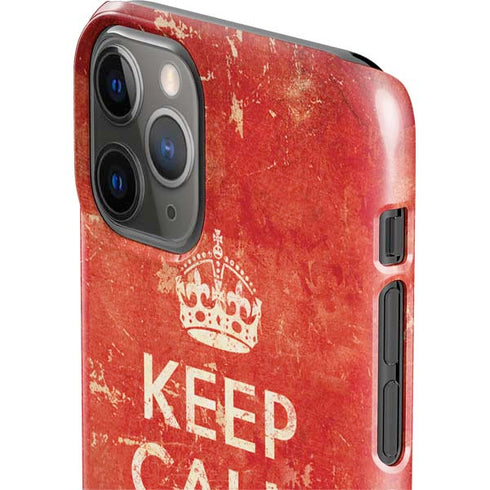 Keep Calm and Carry On Distressed iPhone 11 Pro Lite Case