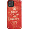 Keep Calm and Carry On Distressed iPhone 11 Pro Max Impact Case