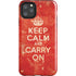 Keep Calm and Carry On Distressed iPhone 11 Pro Max Impact Case