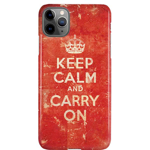 Keep Calm and Carry On Distressed iPhone 11 Pro Max Lite Case