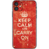 Keep Calm and Carry On Distressed iPhone 11 Skin