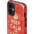 Keep Calm and Carry On Distressed iPhone 12 Impact Case