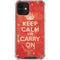 Keep Calm and Carry On Distressed iPhone 12 Mini Clear Case