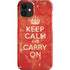 Keep Calm and Carry On Distressed iPhone 12 Mini Lite Case