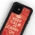 Keep Calm and Carry On Distressed iPhone 12 Mini Waterproof Case