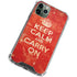 Keep Calm and Carry On Distressed iPhone 12 Pro Clear Case
