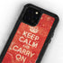 Keep Calm and Carry On Distressed iPhone 12 Pro Waterproof Case