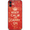 Keep Calm and Carry On Distressed iPhone 12 Skin