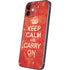 Keep Calm and Carry On Distressed iPhone 12 Skin