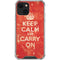 Keep Calm and Carry On Distressed iPhone 13 Clear Case