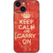 Keep Calm and Carry On Distressed iPhone 13 Mini Skin