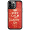 Keep Calm and Carry On Distressed iPhone 13 Pro Cargo Case