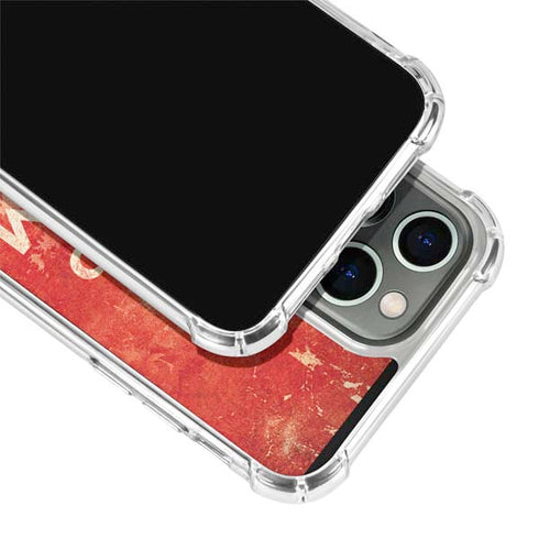Keep Calm and Carry On Distressed iPhone 13 Pro Clear Case