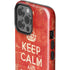Keep Calm and Carry On Distressed iPhone 13 Pro Max Impact Case