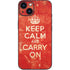Keep Calm and Carry On Distressed iPhone 13 Skin